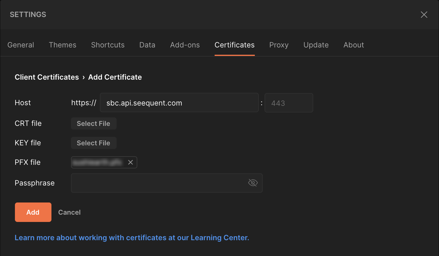 Settings-certificates